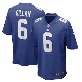 mens nike jamie gillan royal new york giants game player je